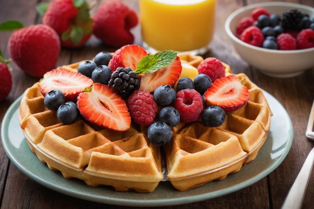 Learn to make perfect Belgian waffles with fresh fruit. Find recipes, topping ideas, and health benefits for a delicious breakfast or brunch.